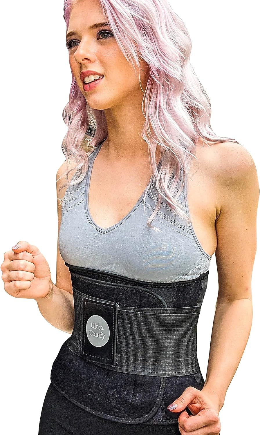 Sweat Waist Trainer for Women & Men Workout Trimmer Belly Wrap