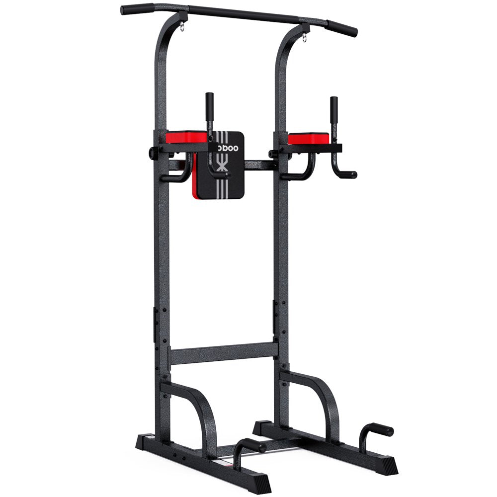 Body Champ Multifunction Power Tower Dip Station Pull up Bar Power Rack for Home Gym Strength Training Workout Equipment Max Weight 480Lbs